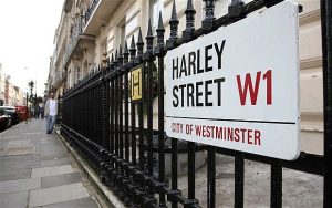 An image of Harley Street W1, a premier location for botox in west london